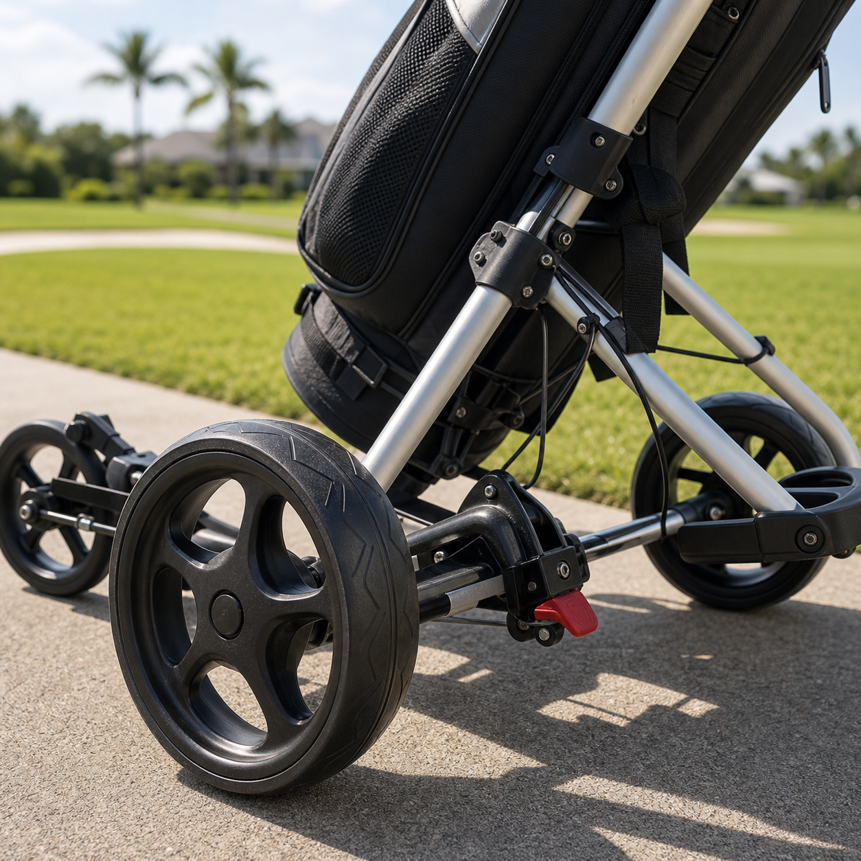 Cubnova Three-Wheel Golf Bag Cart